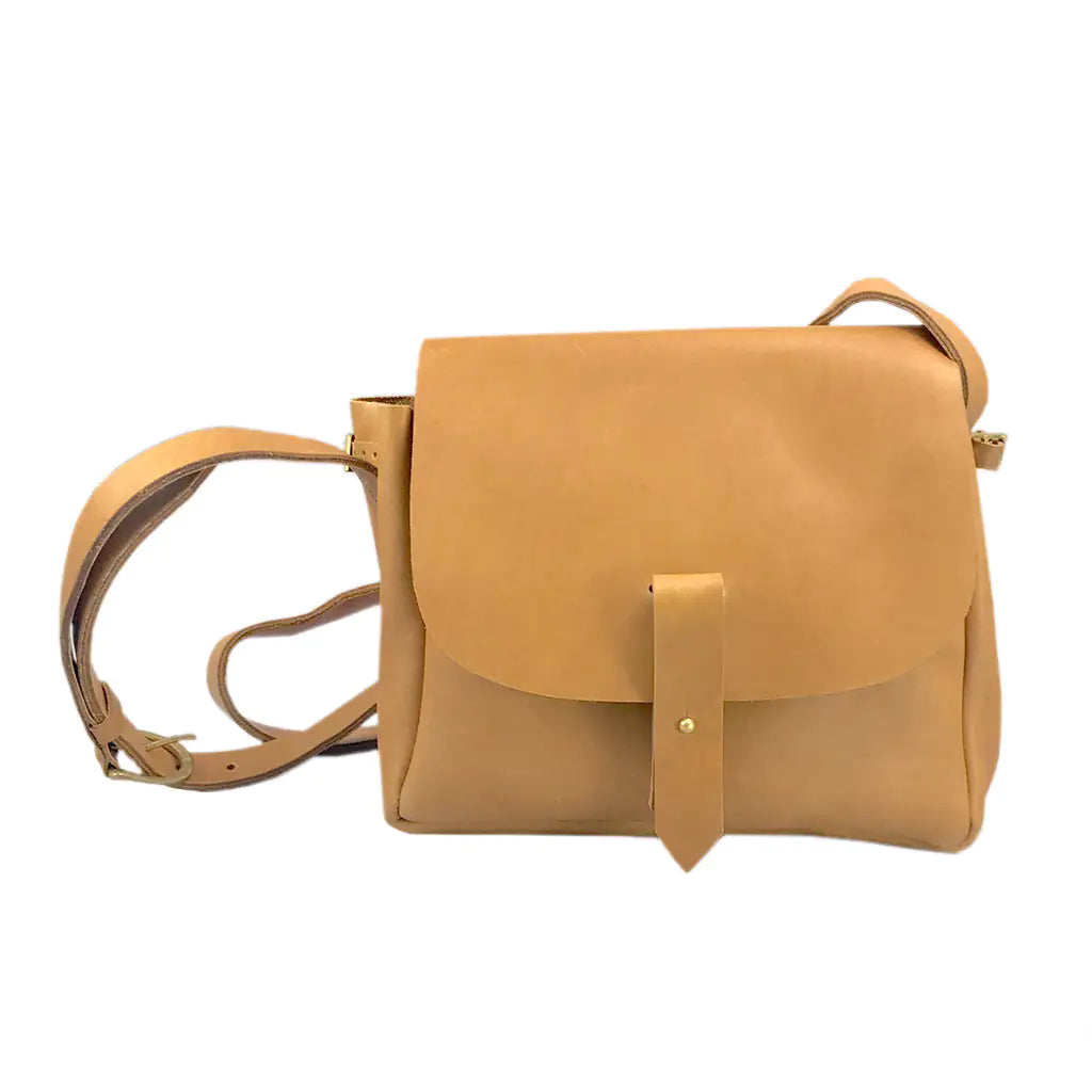 Nubuck Leather Bucket over The Shoulder Bag